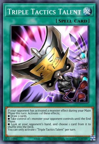 Triple Tactics Talent - RA01-EN063 - Super Rare - 1st Edition